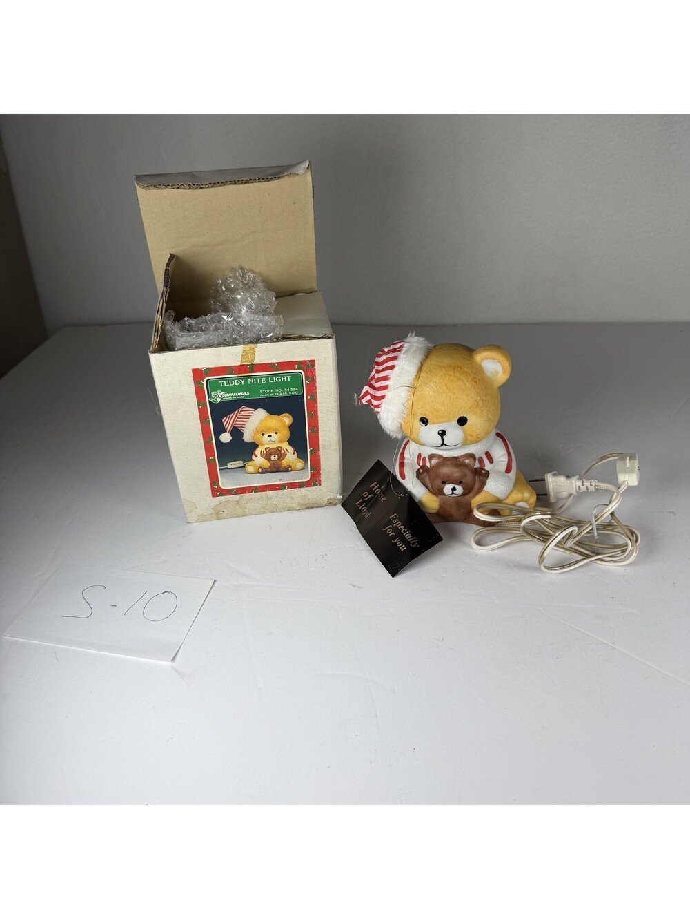 Vintage House of Lloyd Teddy Nite Light Christmas Around The World S-10